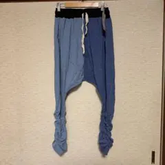 【新品・未使用・タグ付き】サルエルパンツ Fサイズ ブルー