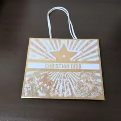CHRISTIAN DIOR ショッピングバッグ オレンジ・ホワイト