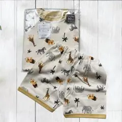 【新品】動物柄 ベビーパジャマ 80cm