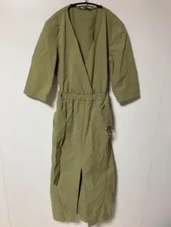 ZARA オリーブグリーン ロングコート Sサイズ