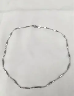 【18金GF】上品な輝き チェーンネックレス シルバーカラー