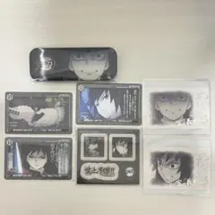 鬼滅の刃 ダイニング お楽しみくじ 冨岡義勇 カード 缶バッジ ブロマイド レア