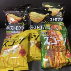 い*！様 湖池屋 ストロング味付け量3倍&スコーンのまとめ売り12袋のサムネイル