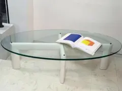 希少 OLD HUKLA アイアンフレーム ガラス センターテーブル モダン