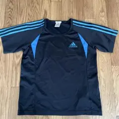 adidas ClimaLite Tシャツ 黒/青　キッズ
