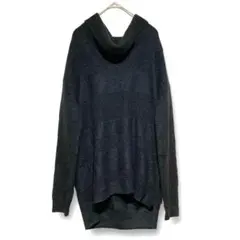 GAP タートルネックセーター ソフトニット ブラック（M）ボーダー ノームコア