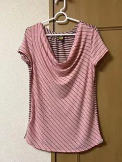 エディーバウアー／レディーストップス ／オレンジストライプのサムネイル