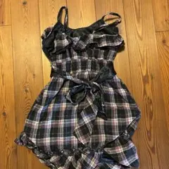 ミ*ル様 LIZ LISA チェック柄キャミソールワンピース