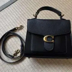 COACH コーチ　ハンドバッグ　ブラック　黒　ショルダー　シンプル