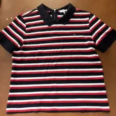 TOMMY HILFIGER ストライプ ポロシャツ S