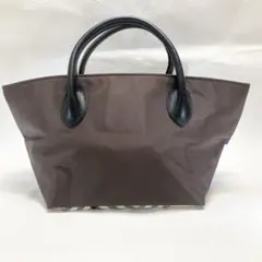 Burberry バーバリー 舟型 ミニトートバッグ ブラウン ノバチェックのサムネイル