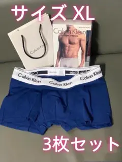 Calvin Klein ボクサーパンツ ネイビー 3枚セット XLサイズ