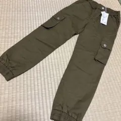 新品タグ付き　Petit Bateau カーゴパンツ 128cm オリーブのサムネイル