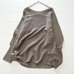 23区　コットンウール　プルオーバーニット　長袖　M