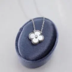 (19800)ホワイトゴールド白蝶貝ネックレス