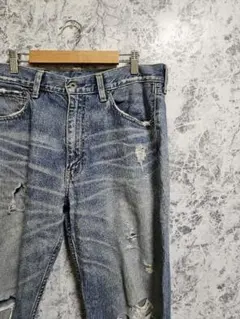 ​【Levi's 】リーバイス 503 クラッシュ ダメージデニム W33