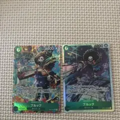 ブルック　SR パラレル　OP15-032 ワンピースカード　神の島の冒険