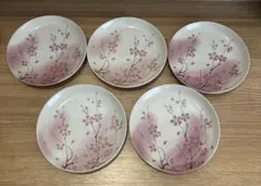 たち吉　桜　16cm皿５枚セットのサムネイル