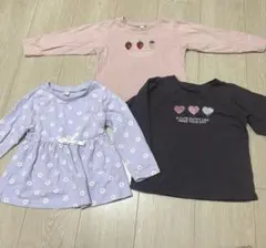アプレレクール　長袖Tシャツ　３枚セット　100cm