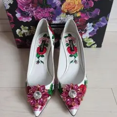 Dolce & Gabbana ドルガバ　フラワープリント パンプス24.5cmのサムネイル