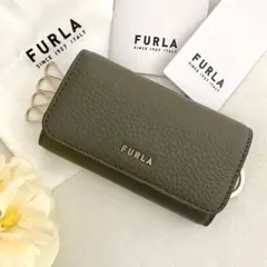 新品　正規品☆ FURLA フルラ　キーケース　グリーン レザー キーケース