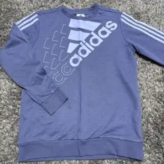 【adidas トレーナー】紫Sサイズ160cm ユニセックス 美品✨