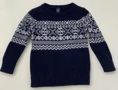 baby Gap ギャップ　ベビー　キッズ 90cm 紺　 幾何学模様