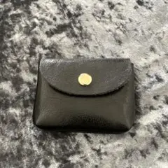 ブラックレザー風 コインケース