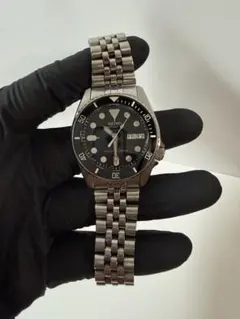 SEIKO ダイバーズウォッチ ブラック ラバーベルト 6309-7040 不動