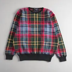 ラルフローレン　ニット　セーター　タータンチェック柄　美品