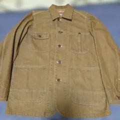 古着屋購入　ブラッパーズ　メンズカバーオール　デニム　ベージュ