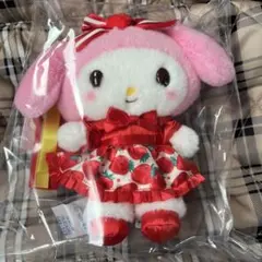 サンリオ　いちご新聞50周年シリーズ　マイメロディ　マスコットホルダー