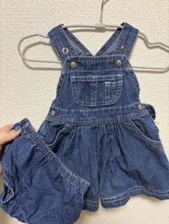 baby GAP 新生児 デニムオーバーオールワンピース