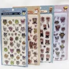 硬いシール　 4枚セット　たまごっち　ヒスあんぱんボスべ