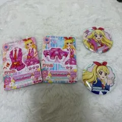 アイカツ　いちごだらけ缶バッジ　ピンクステージコーデ　ちゃお