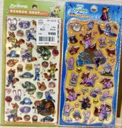 【正規品】ズートピア　ボンボンドロップシール　プチドロップステッカー２枚セット