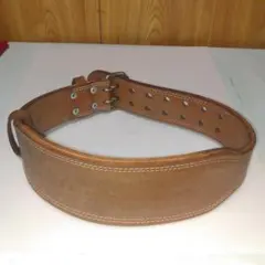 ゴールドジム正規品 　レザーウエイトリフティングベルト