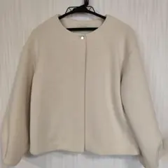 B:MING by BEAMS ノーカラージャケット ベージュ　ビームス