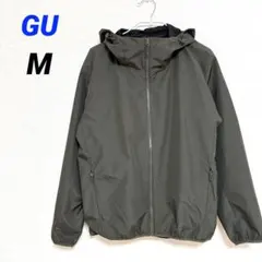 GU ウィンドプルーフシェルパーカー カーキ ダークグリーン メンズ M