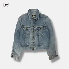 80s Lee cropped denim jacket アイスブルー XS