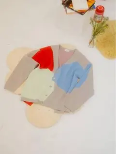 pamm thanks fruits knit cardigan(グレー)