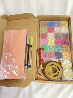 ゆ*ん様 未使用★ 封蝋シーリングワックス炉はじめてセットA(24色ワックスビー
