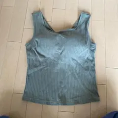 無印良品コットンストレッチリブブラタンクトップ Lサイズ