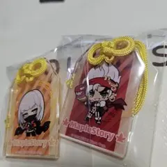 メイプルストーリー おまもりキーホルダー　キャノンシューター シャドー セット