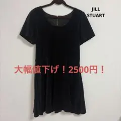 JILL STUART ジルスチュアート ベロア ワンピース ブラック フレア
