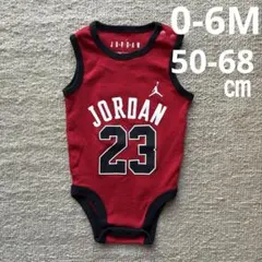 極美品　JORDANベビーロンパース0-6M（50-68㎝）