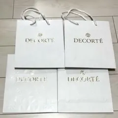 DECORTÉ ショップ袋 4枚セット ホワイト