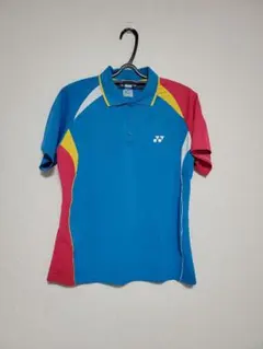 YONEX　ヨネックス　ユニフォーム　半袖　ポロシャツ　ブルー　大きめ　Oサイズ