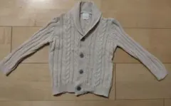 カーディガン　80cm　ベージュ