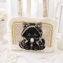 ゴ*マ様 新作 パネル生地 猫 サコッシュ コヤンイサムチョン